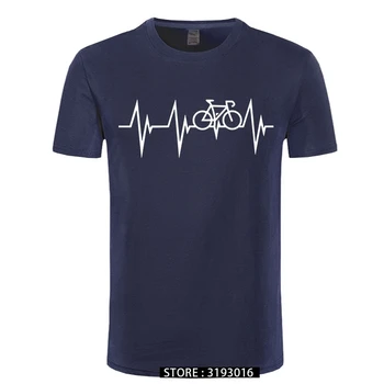 Висококачествено Модерно Нова Тениска За Планински Велосипеди МТБ Cycle Heartbeat 3D Тениска Унисекс С Графичен Къс Ръкав Camiseta