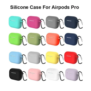 Продажба на едро, 10 бр/лот силиконов калъф за Airpods Pro, калъф за Apple airpods pro, калъф за слушалките, калъф за Air Шушулките pro 3